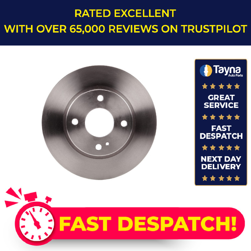 2x Brake Discs Pair Vented fits FORD FIESTA Mk6 TDCi 1.6D Front 08 to 15 257.9mm