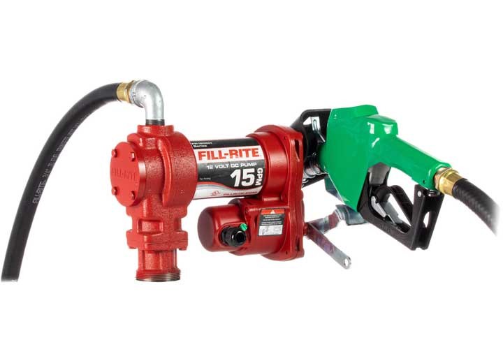 Fill-Rite 12V DC 15 GPM Fuel Transfer Pump Automatic Diesel Nozzle Towing gallery