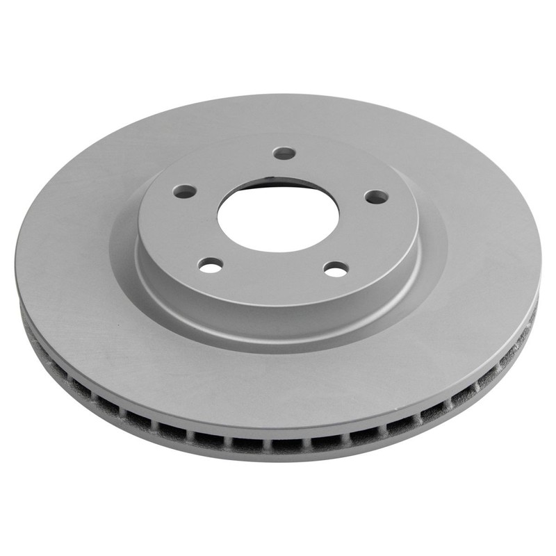 TRQ Front Rear Premium Ceramic Brake Pad & Coated Rotor Kit w/Fluids for Nissan gallery