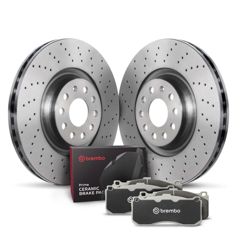 Brembo OE KTX0118 for 03-11 Saab 9-3 Rear Disc Brake Kit