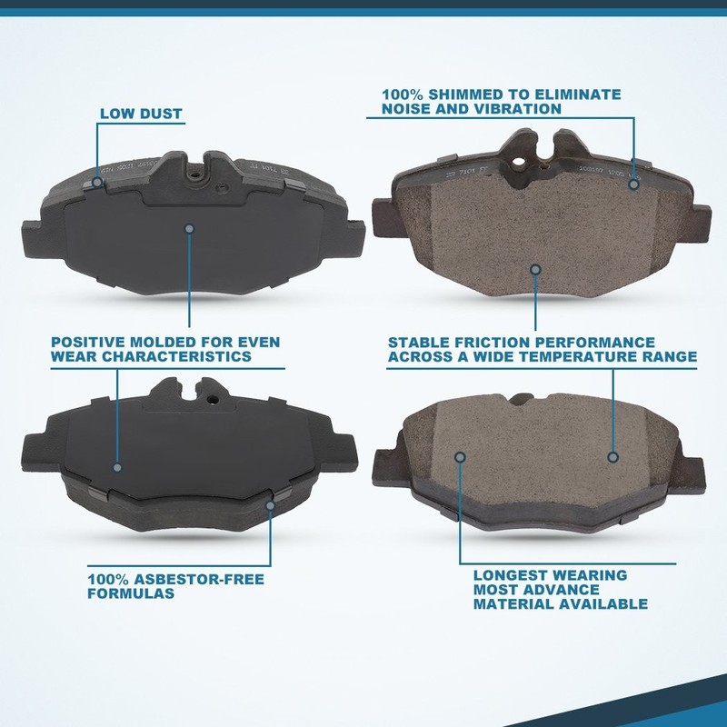 For Infiniti G35X 2006 - 2008 Rear Brake Discs Rotors Ceramic Pads Drilled Slot gallery