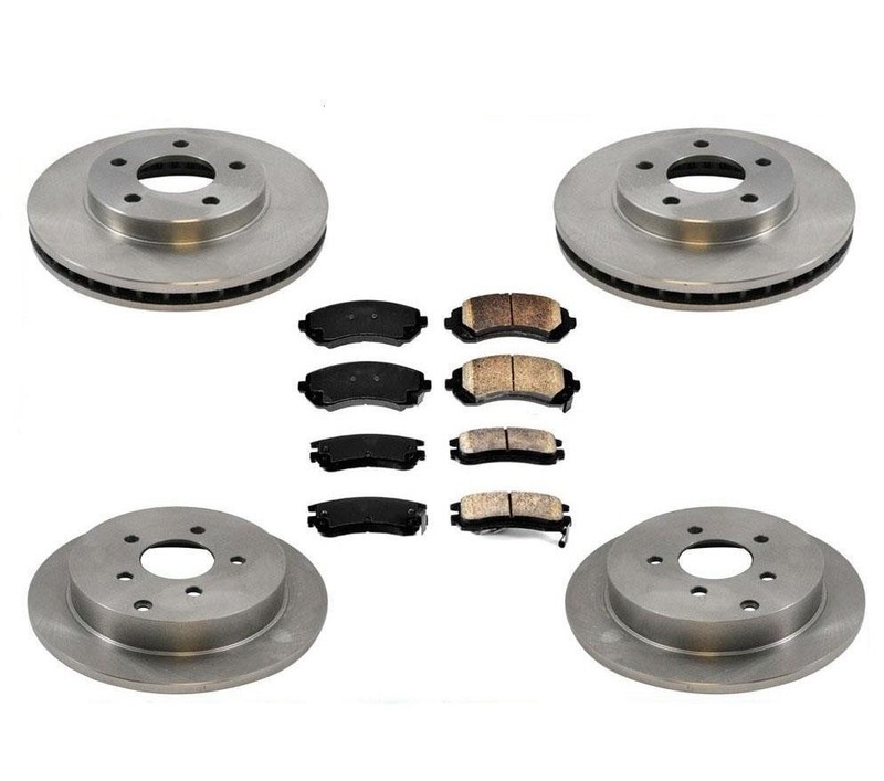 Brake Kit for Buick Rendezvous 02-07 Front Wheel Drive w Rear Disc Brake Rotors