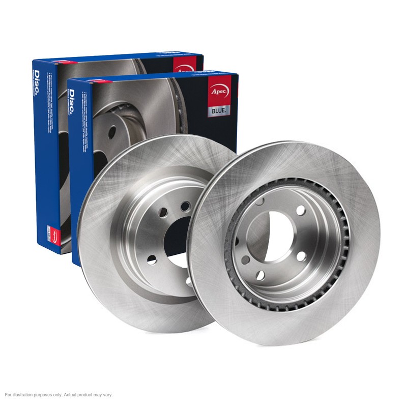 2x APEC Rear Brake Discs For BMW 1 (E87) 120 d 2004-11 SDK6194