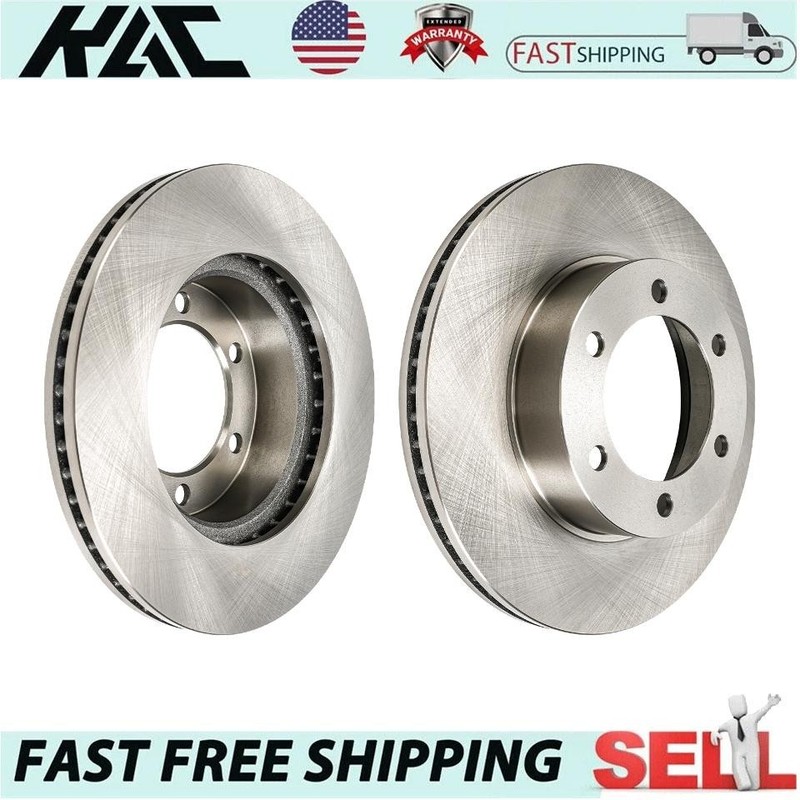Front Disc Brake Rotors Set of 2 For Toyota Tundra 2000-2006 Sequoia 2001-2007