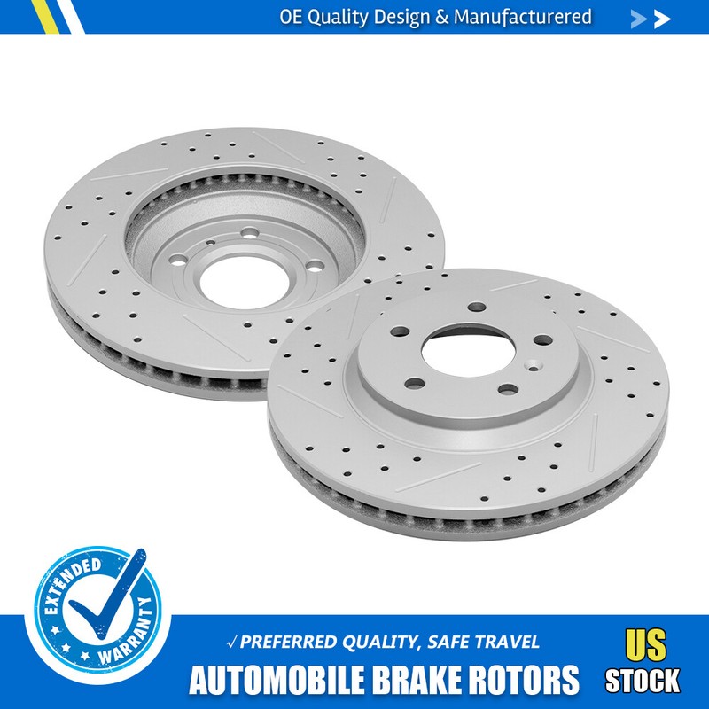 Front Drilled Disc Brake Rotors For Chevy Impala Limited Lucerne 2006 2007-2013
