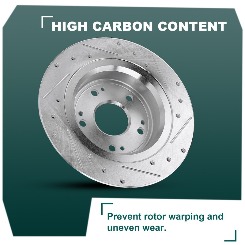Front & Rear Brake Rotors Pads for Hyundai Sonata Kia Optima gallery