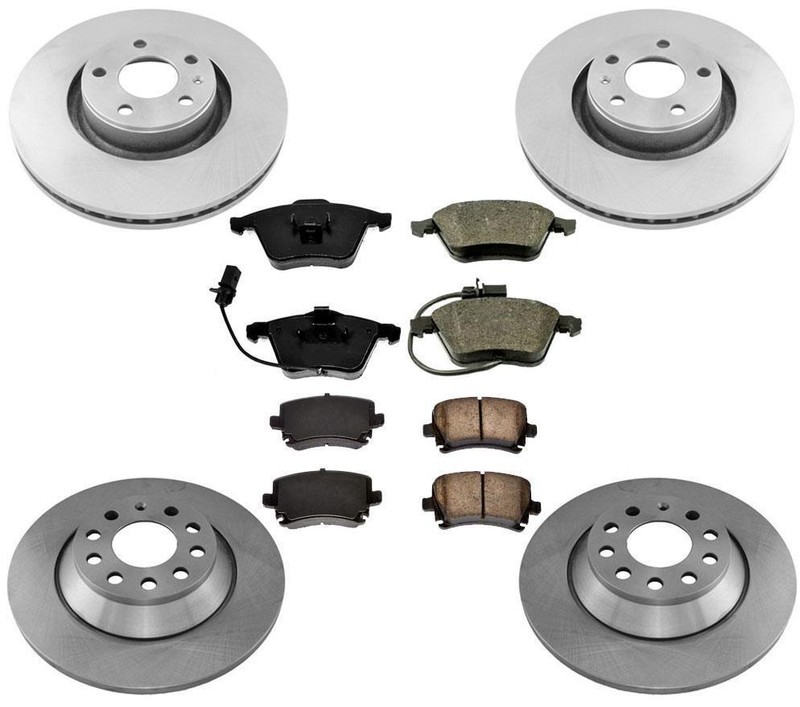 321MM Front Rear Brake Rotors Ceramic Brake Pads for Audi A6 Quattro 2006-2011