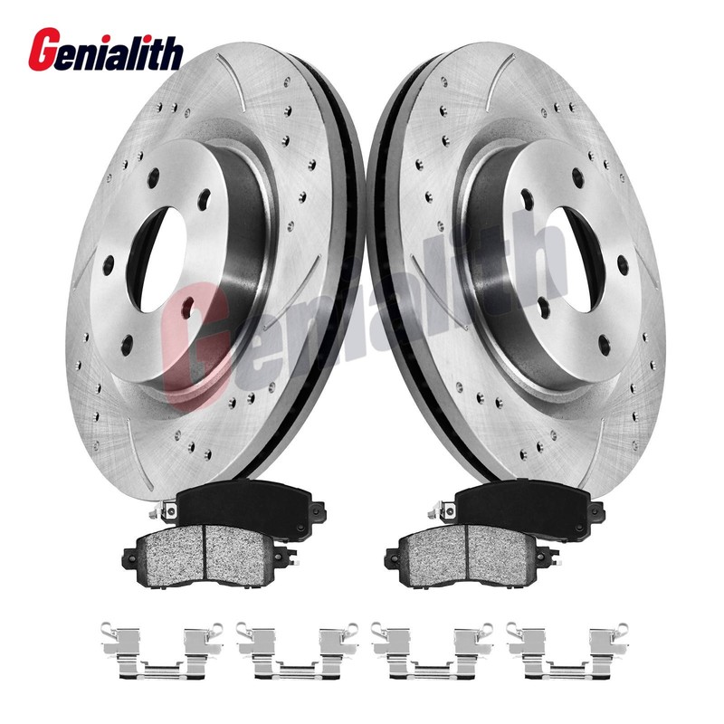 Front Disc Brake Rotors and Ceramic Brake Pads Kit for Nissan Altima 2013 – 2023