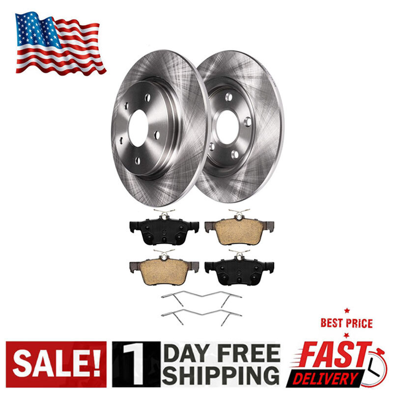Rear Disc Rotors Ceramic Brake Pads Kit for 2013 – 2016 Ford Fusion Lincoln MKZ