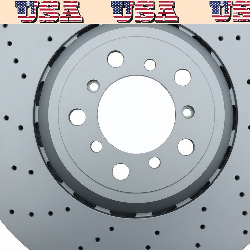 Set of 2 Front 380mm Brake Disc Rotors For BMW F80 F87 F82 M2 M3 M4 2015-2020 US gallery