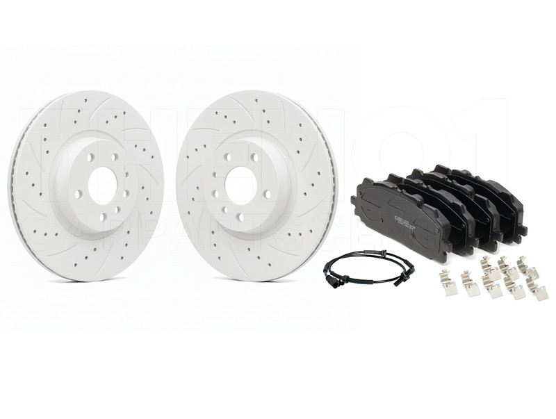 FRONT REAR COATED BRAKE DISC DISCS PADS FOR AUDI SQ5 3.0 TFSI B9 2016 - 2023 NEW gallery