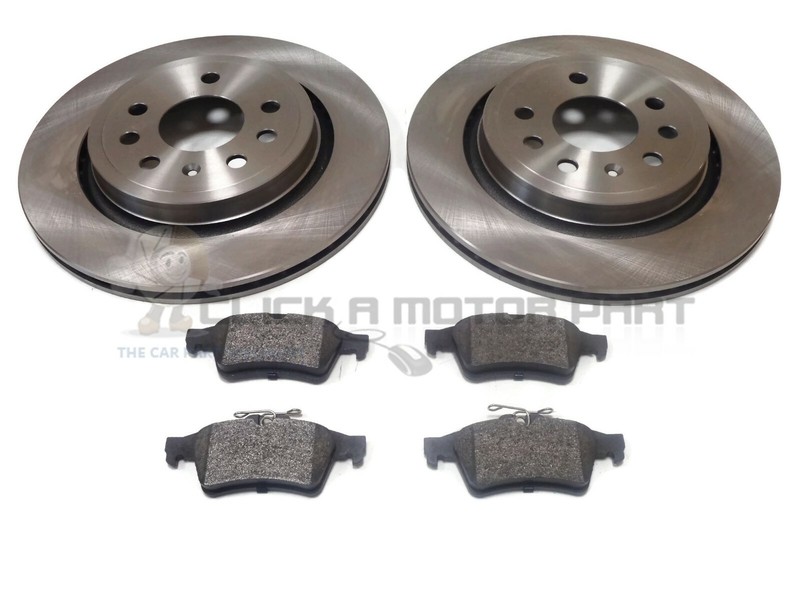 SAAB 9-3 93 1.9 TiD TTiD 2002-2012 REAR 2 VENTED BRAKE DISCS & PADS CHECK DISCS