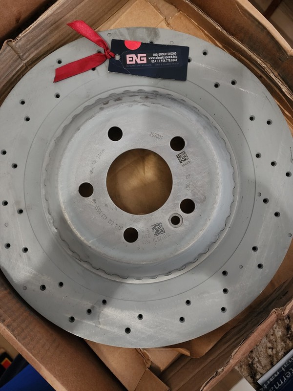 NEW A2224231500 S550 S600 MAYBACH OEM REAR DISK ROTOR (1) MERCEDES-BENZ W222 gallery