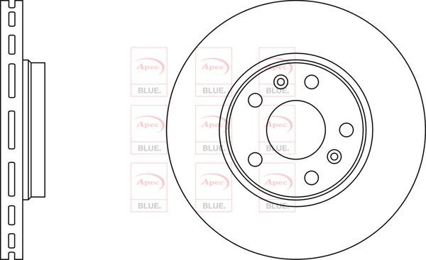 Brake Discs Pair Front FOR RENAULT KANGOO 106bhp 1.5 08->ON CHOICE2/2 Blue gallery