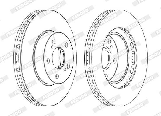 Ferodo DDF485C Brake Disc for Subaru gallery