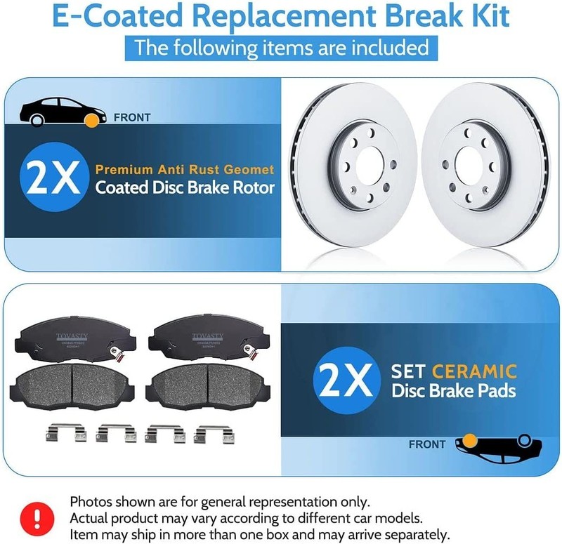 Brake Rotors+Pad For Rear Chevy Traverse Buick Enclave GMC Acadia Saturn Outlook gallery