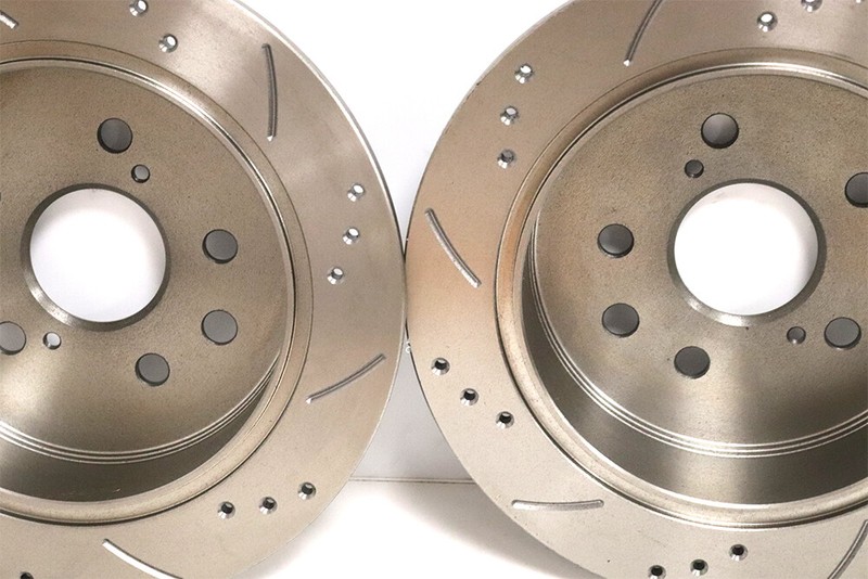 Rear Brake Discs For Nissan Sunny Pulsar GTIR Drilled And Grooved gallery