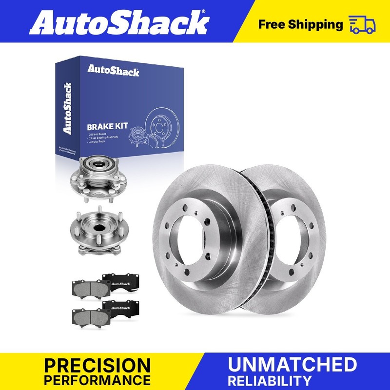 Front Brake Rotors Premium Pads Hubs for Toyota, 4Runner 2010-2024