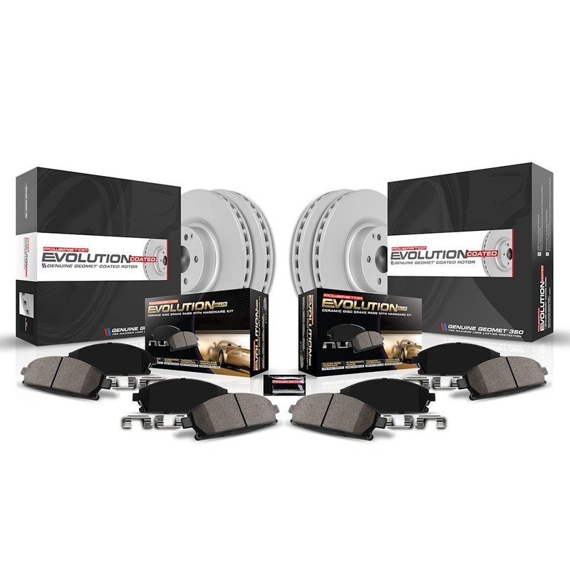Powerstop Evolution 330.1mm Front 300mm Rear Discs & Pads & Sensors Kit for C300