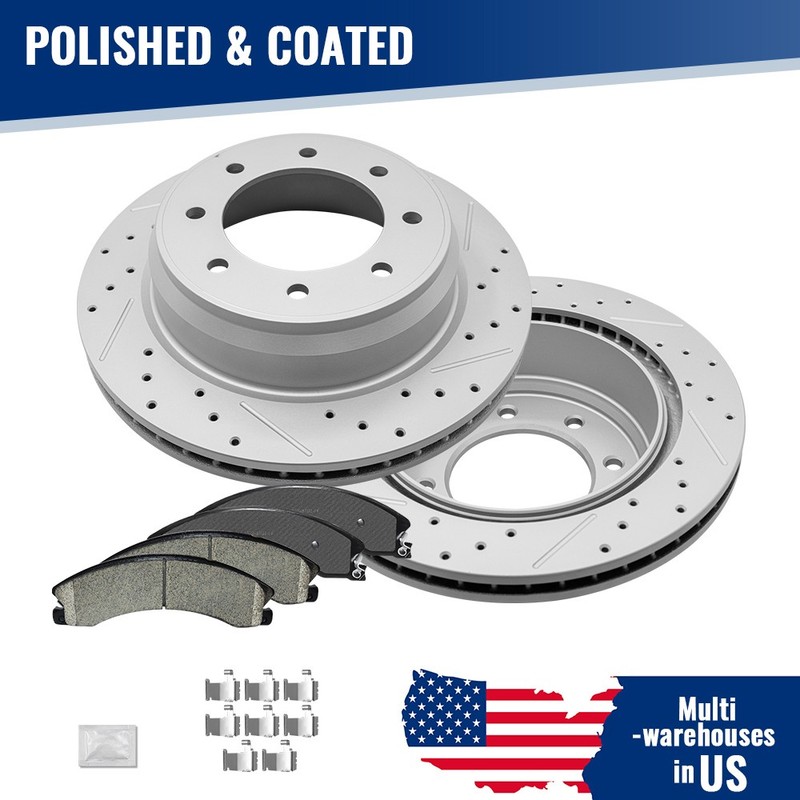 Rear Brake Disc Rotors & Ceramic Pads For Nissan NV1500 NV2500 NV3500 2012 -2021