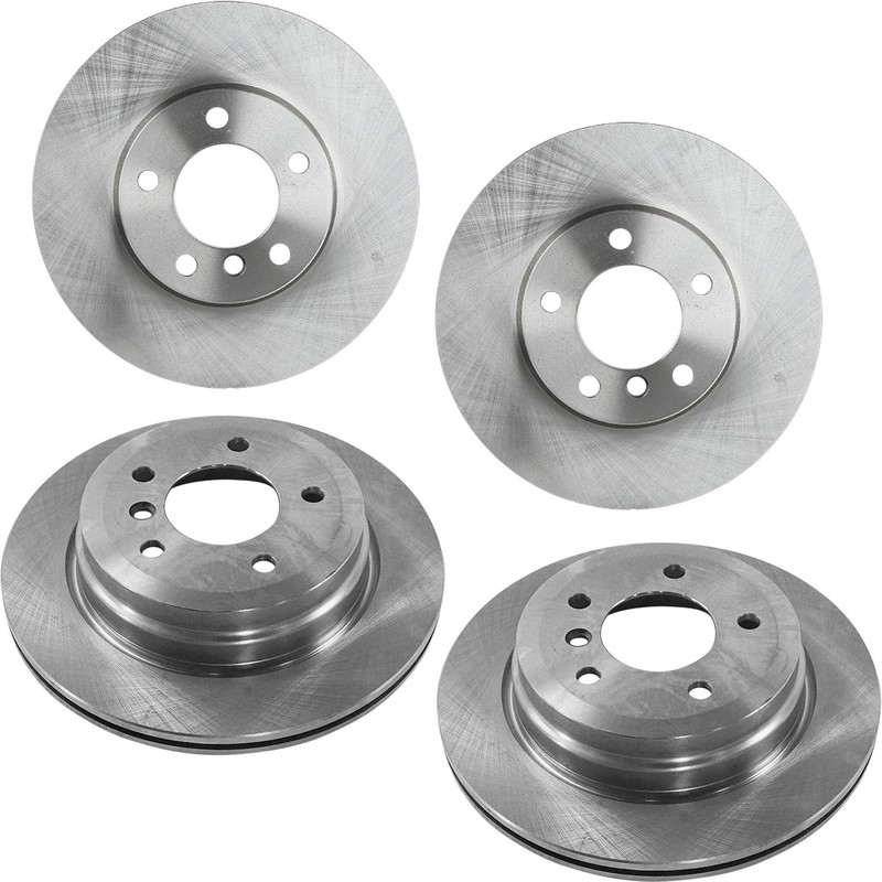 Front and Rear Disc Brake Rotors For 2007-2013 BMW 328i Convertible