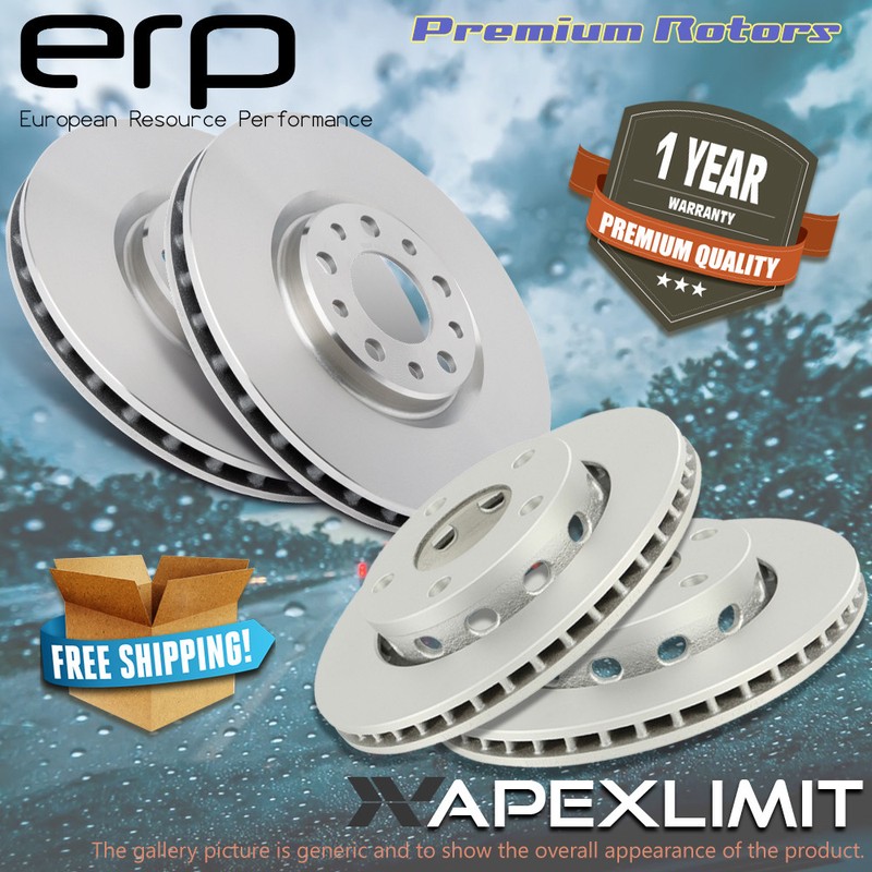 F + R Premium Rotors for 2003-2005 Infiniti G35 AWD with Standard Brakes System