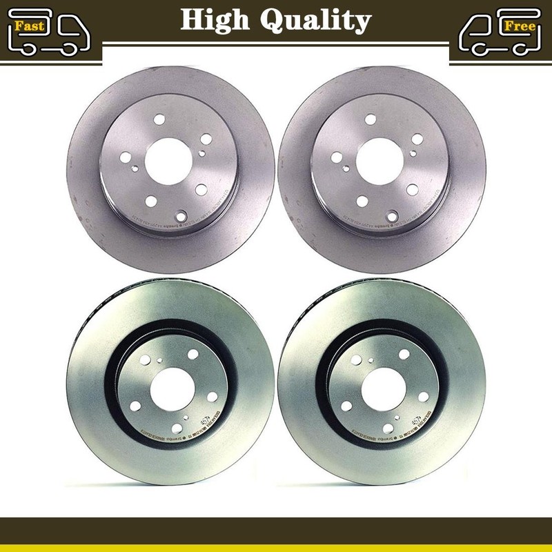 Front and Rear Disc Brake Rotors Fits Toyota RAV4 2.5L 3.5L 2.4L