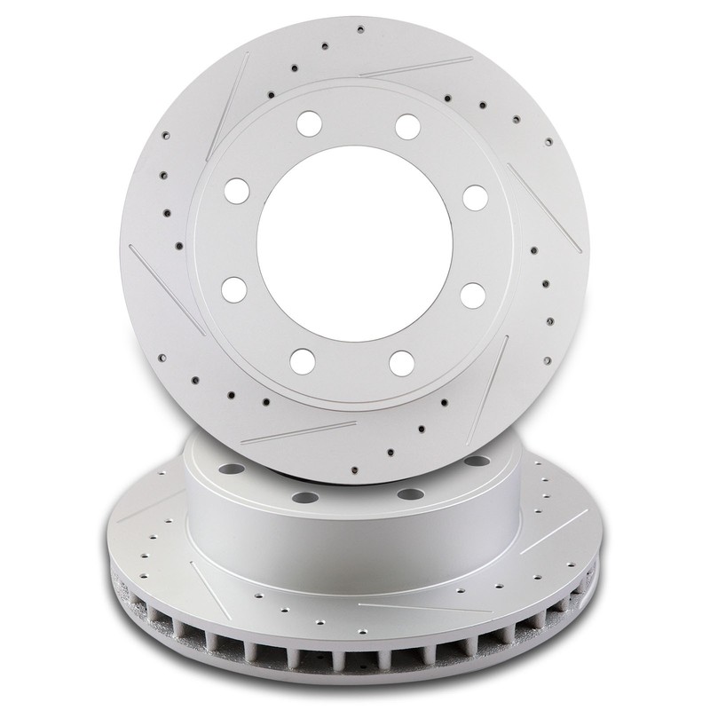 Front Drilled Brake Discs Rotors Kit For Ford 00-05 Excursion 99-04 F-250 F-350