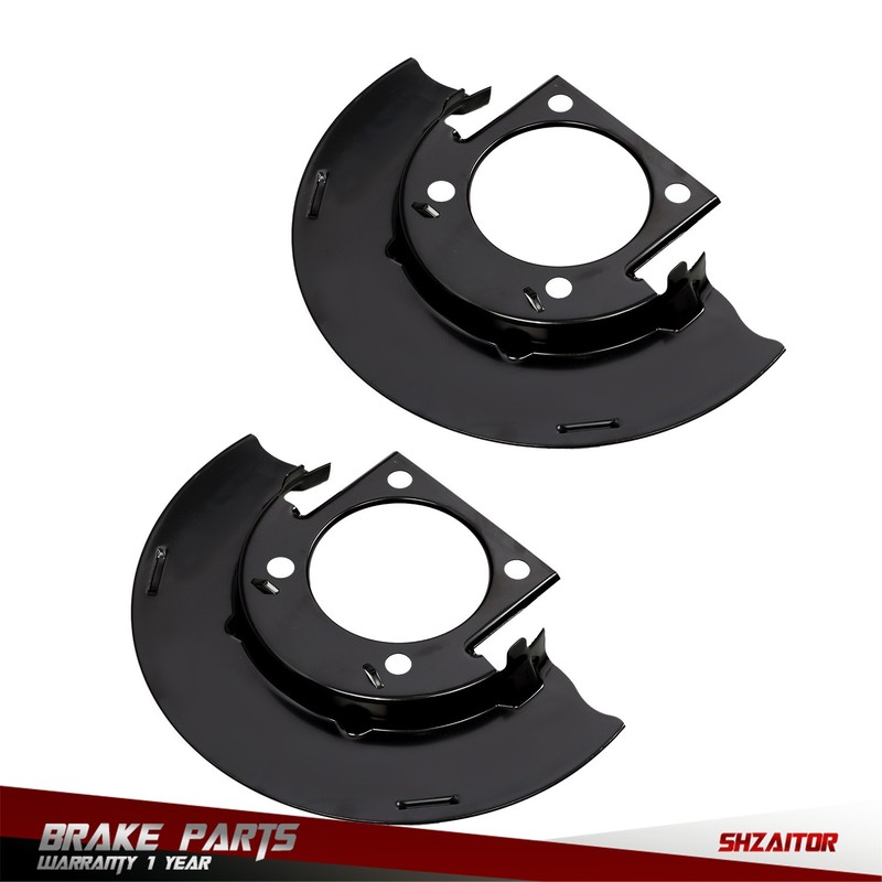 1 Pair Disc Brake-Front-Backing Plate Dust Splash Shield For Cadillac Escalade gallery
