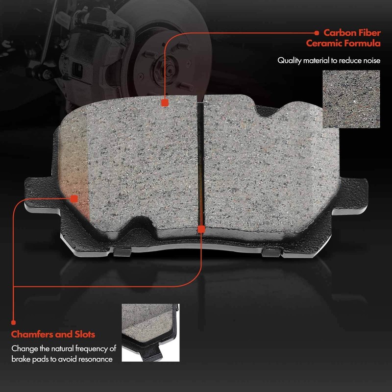 Front Drilled Rotor & Ceramic Brake Pads for Toyota Corolla Matrix Pontiac Vibe gallery