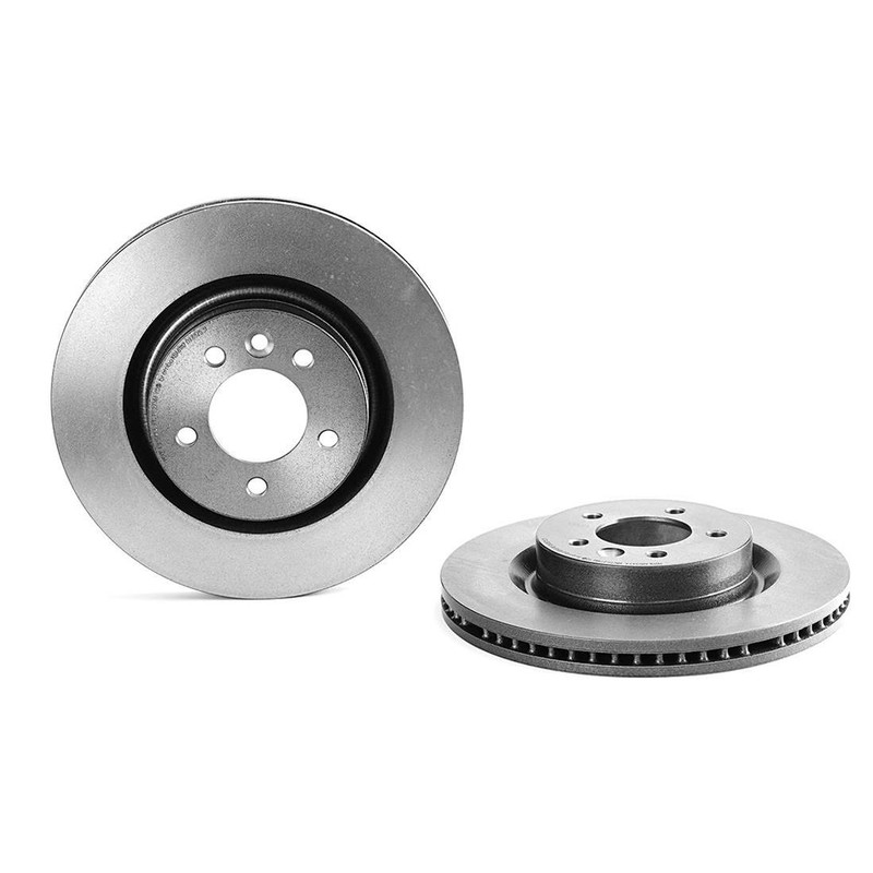 Fits 2005-2009 Land Rover LR3 Front Coated Brake Rotors - Brembo Premium OE gallery
