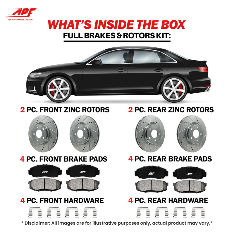 For Lexus RX330 2004-2006 - Front + Rear Ceramic Brake Kit gallery