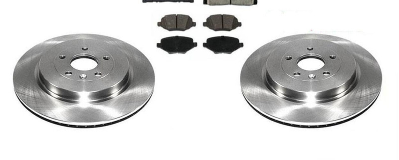 Rear Rotors 13 1/2 inch & Ceramic Brake Pads 13-2019 Explorer Police Interceptor