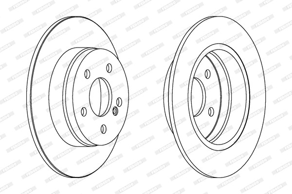 Ferodo DDF1689C Brake Disc for Mercedes-Benz