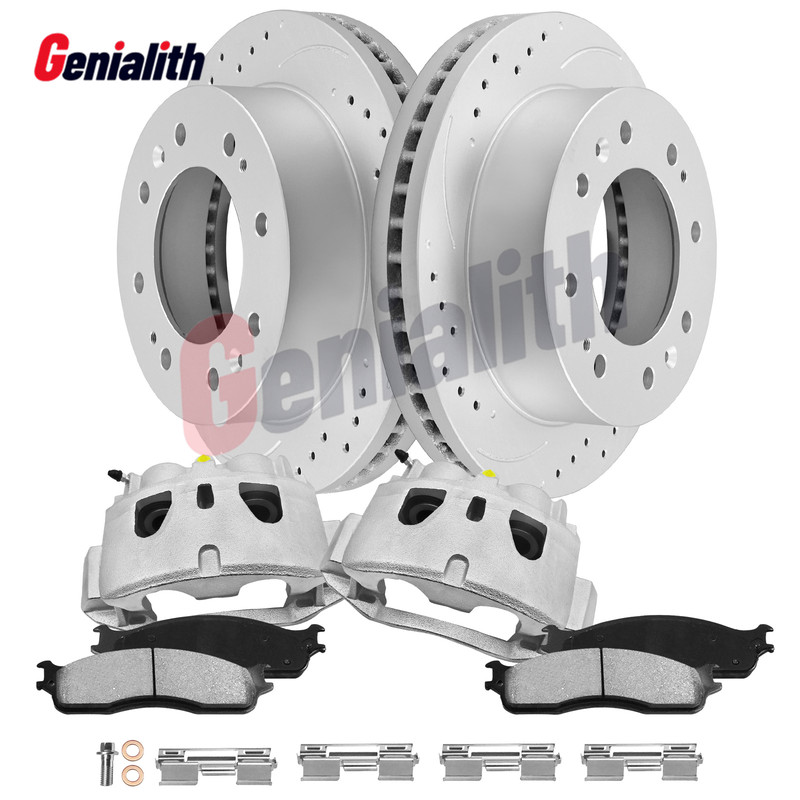 Front Brake Caliper Rotor Pad for GMC Chevrolet Silverado Sierra 2500 3500 HD