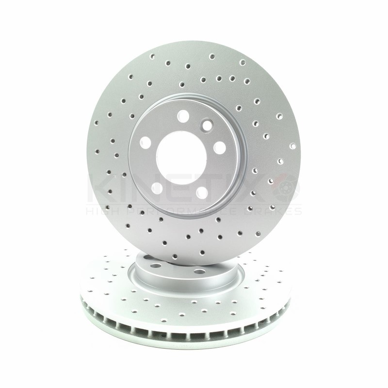 FOR VW TRANSPORTER T5 T6 MULTIVAN CROSS DRILLED FRONT BRAKE DISCS PADS 340mm gallery