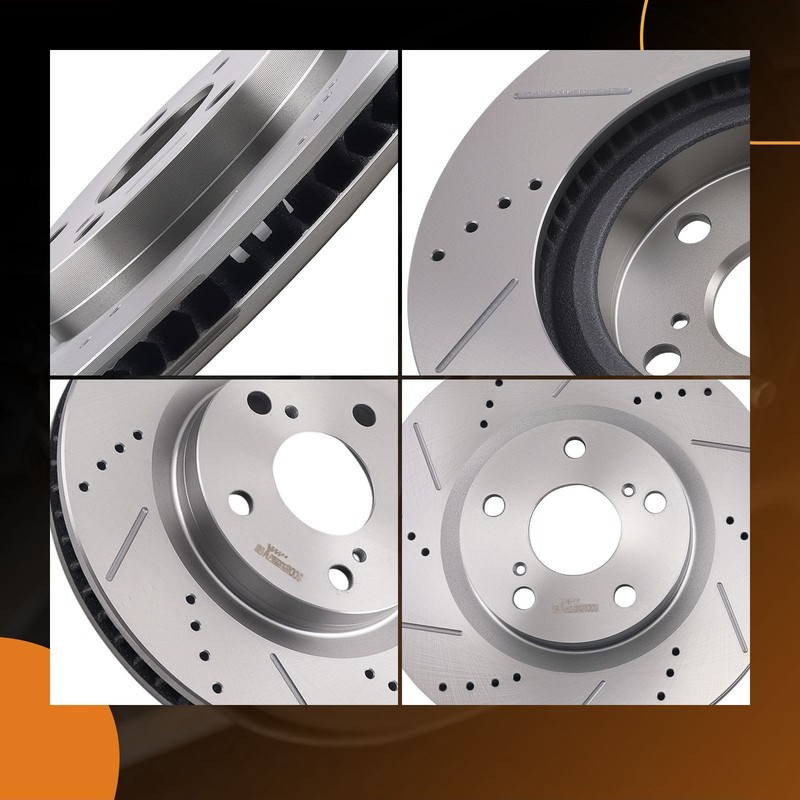 Front Brake Rotors Kit For Pontiac Vibe 2009-2010 Lexus ES350 2007-2018 S31434 gallery