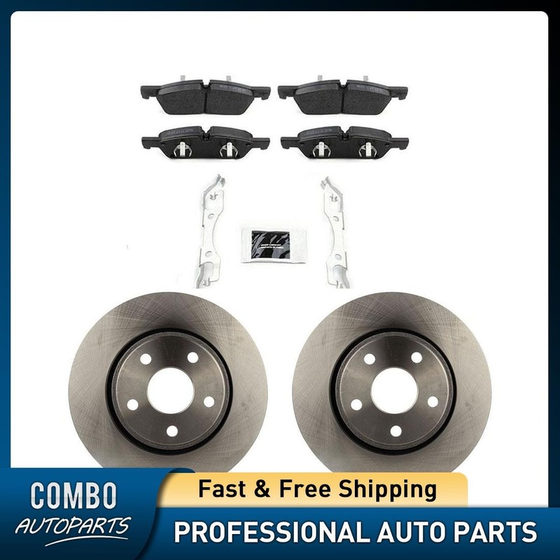 Front Brake Kit Disc Rotors Ceramic Pads for 2011-2019 Dodge Durango