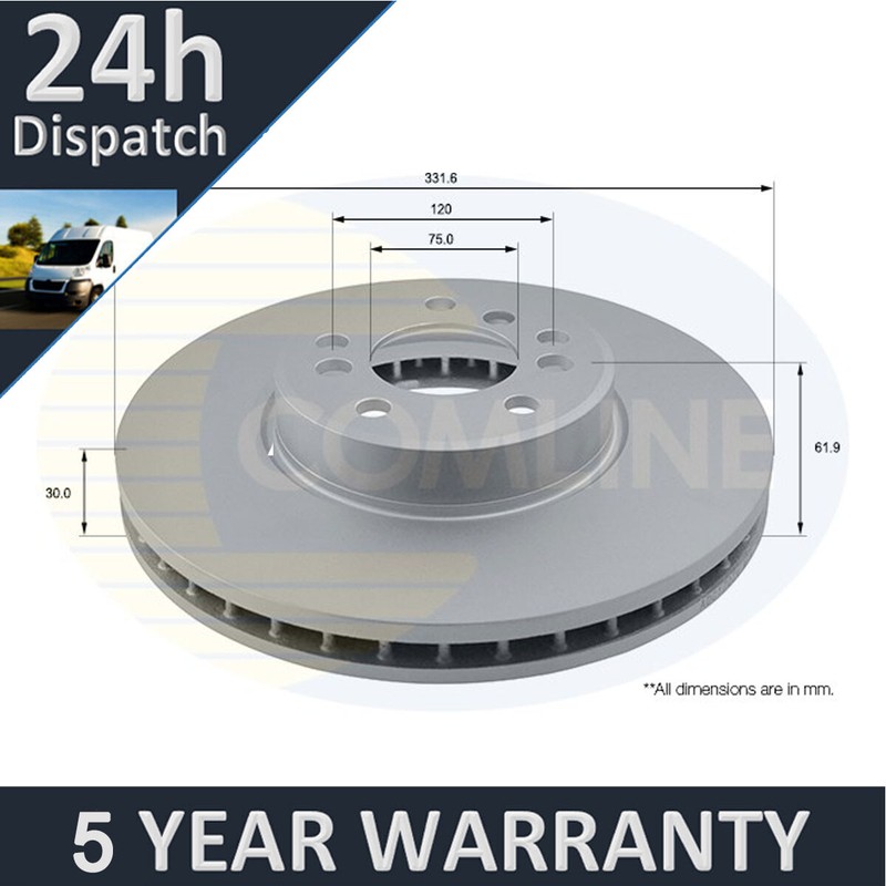 Fits BMW X5 2000-2006 X3 2006-2011 3.0 D 4.4 PV Front Brake Disc #1