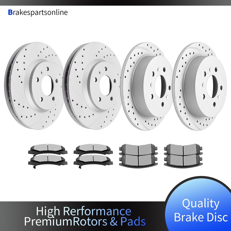 Front Rear Brake Rotors Pads for Chevrole Monte Carlo 2006-2007 Impala 2006-2010