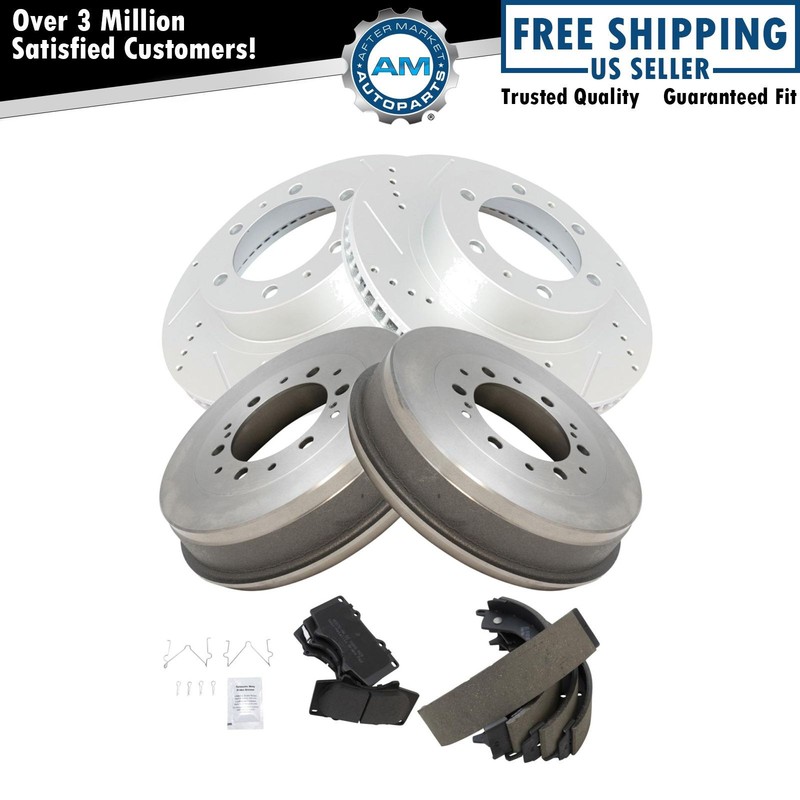Front & Rear Brake Pad & Rotor Kit For Toyota