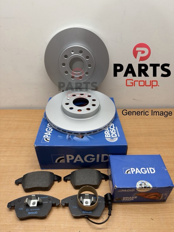 FOR VW GOLF 2.0 GTI 13-20 FRONT PAGID BRAKE DISCS 288MM & PAGID BRAKE PADS SET
