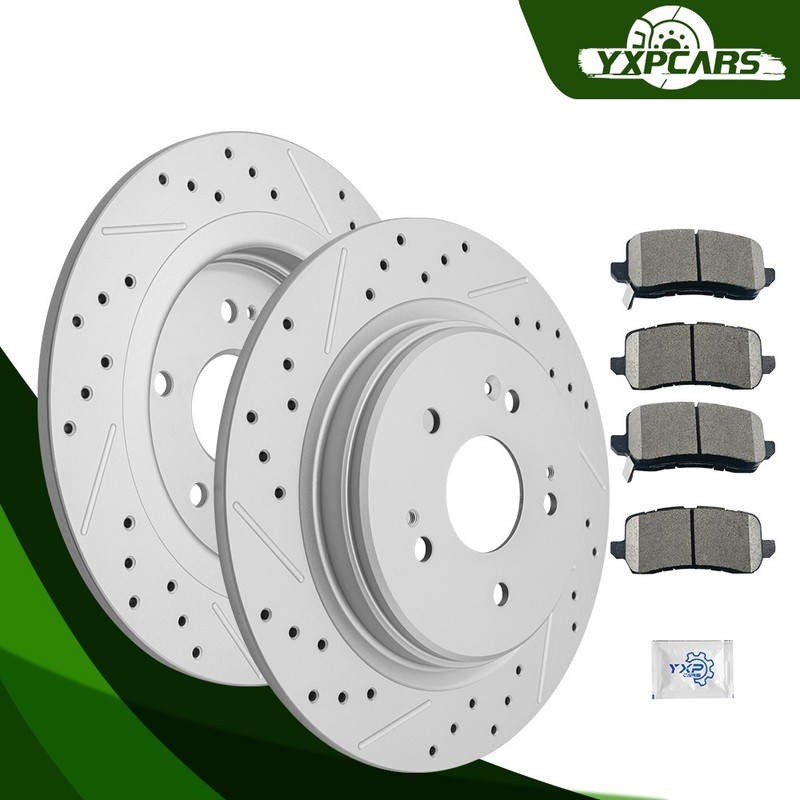 310mm Rear Disc Rotors Ceramic Brake Pads Kit for 2015 – 2020 Acura TLX