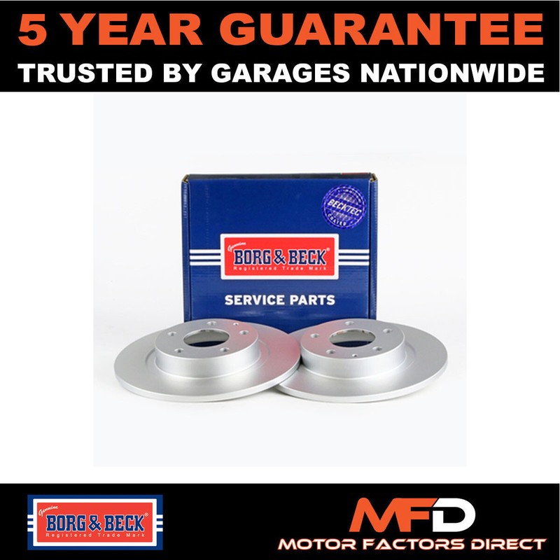 Fits Mazda 6 2012- 2.0 2.2 D 2.5 1x Brake Disc Rear Borg & Beck gallery