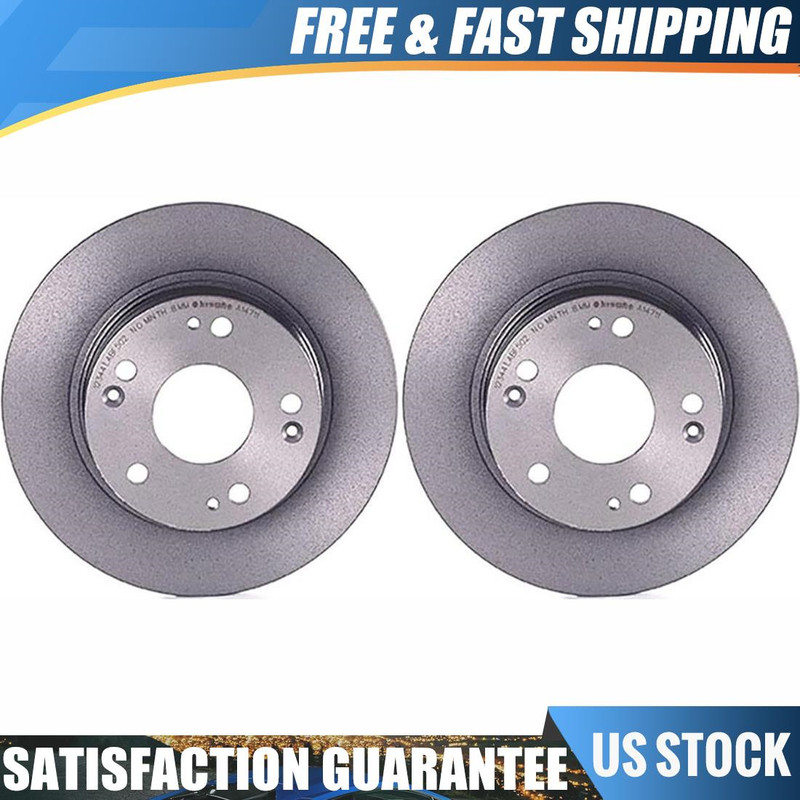 Rear Brembo High Performance OE Brake Rotors Set For 2006-2015 Honda Civic