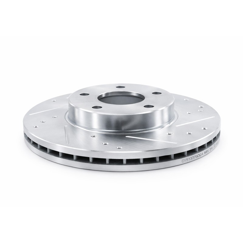 Front Drilled Slotted Brake Rotors for 2004-2013 Mazda 3 2009-2013 Mazda 3 278mm gallery