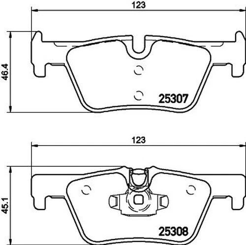 For BMW - 1 F20 F21, 2 F23 F22,F87 F30 Rear 300mm Brake Discs and Pads Tapy gallery