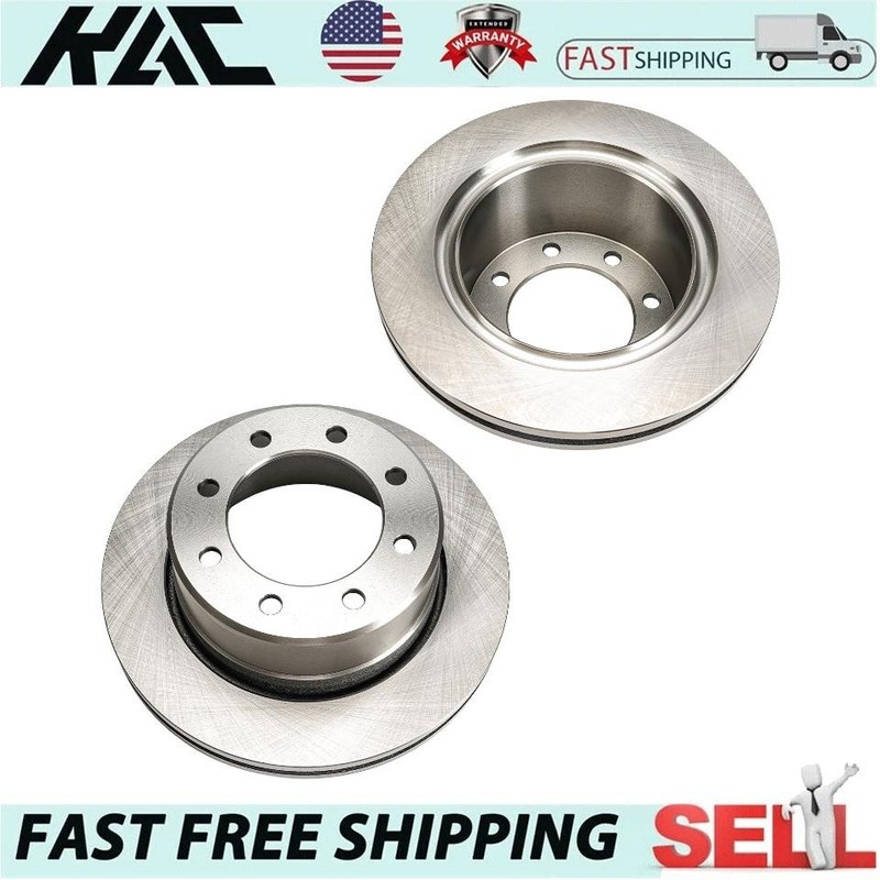 2x Rear Brake Rotors For 11-24 Ram 2500 11-24 Ram 3500 09-10 Dodge Ram 2500