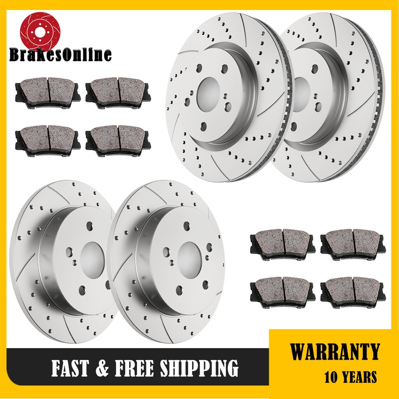 Front Rear Brake Rotors Pads fit for Toyota RAV4 Lexus UX200 UX250H 2019-2022