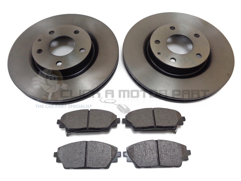 Front 2 Brake Discs And Pads Set For Mazda CX-30 1.8 And 2.0 Models 2019-2024